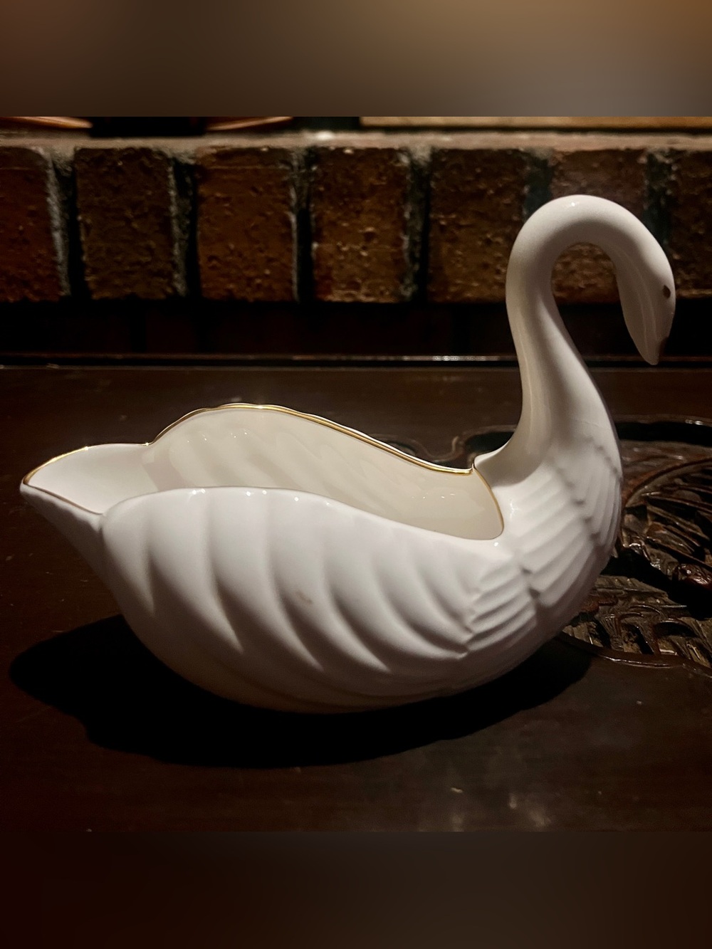 Hankook Korea Bone China Swan Dish